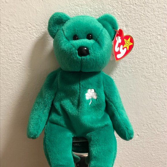 1997 TY ERIN  BEANIE BABY  RED STAMP QUALITY CONTROL 472 TUSHTAG MARCH 17,1997 - Picture 1 of 13